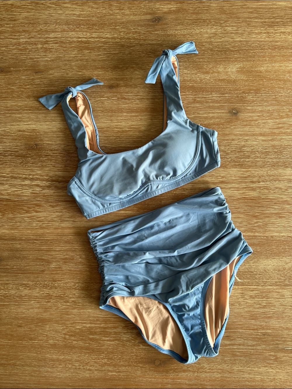 J. Crew Sky Blue Two-Piece Swim Set